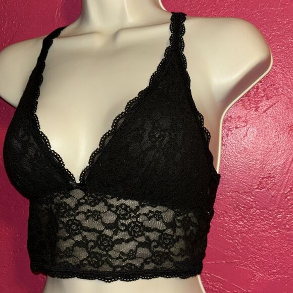 Victoria’s Secret Black lace bralette. Size medium. - Picture 3 of 9